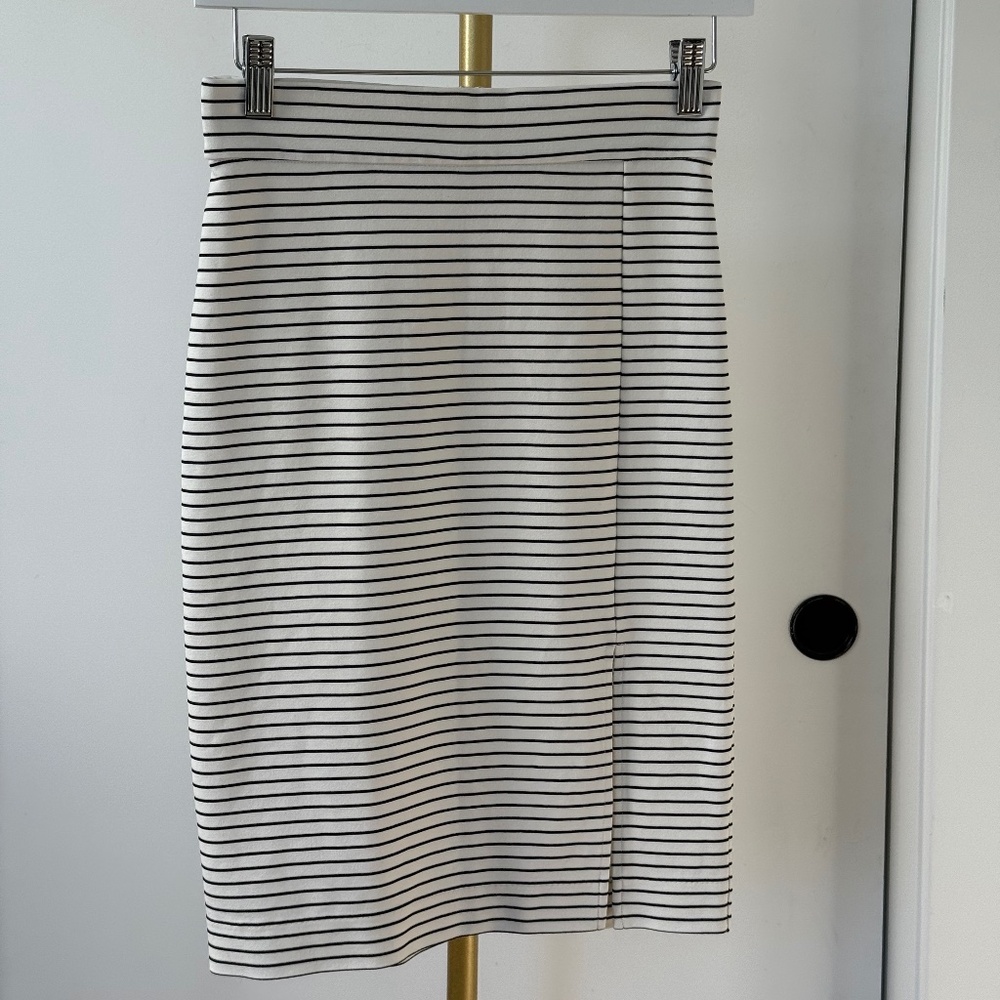Ann Taylor Petite Striped Pencil Skirt